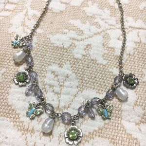 *NWT* Cookie Lee silver charm necklace